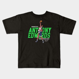 Anthony Edwards Wolves Dunk Kids T-Shirt